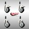 Service Caster 4 Inch 316SS Black Poly Swivel 1-1/8 Inch Expanding Stem Caster Lock Brake, 2PK SS316TTLEX20S414-PPUB-BLK-2-S-2-118 - alternate 2